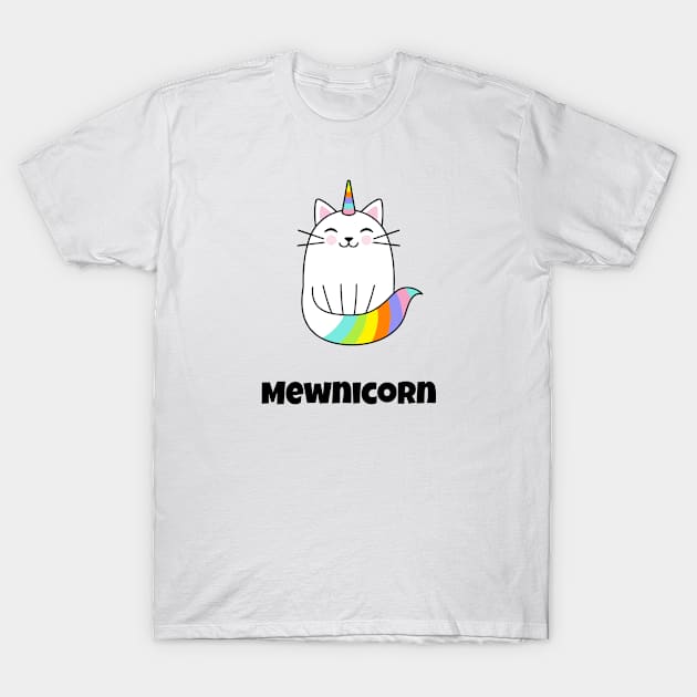 mewnicorn funny cat T-Shirt by AA